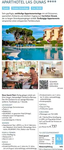 TUI Aparthotel las dunas Angebot