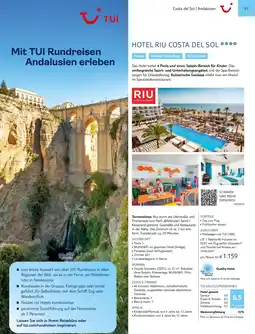 TUI Hotel riu costa del sol Angebot
