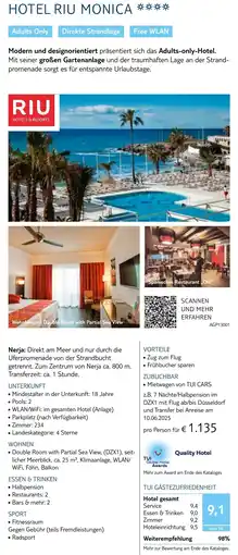 TUI Hotel riu monica Angebot