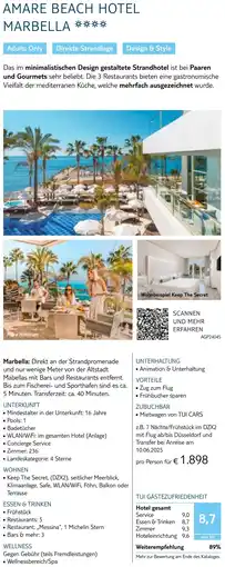 TUI Amare beach hotel marbella Angebot