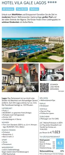 TUI Hotel vila gale lagos Angebot
