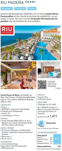 TUI Riu madeira Angebot