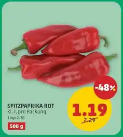 PENNY Spitzpaprika rot Angebot