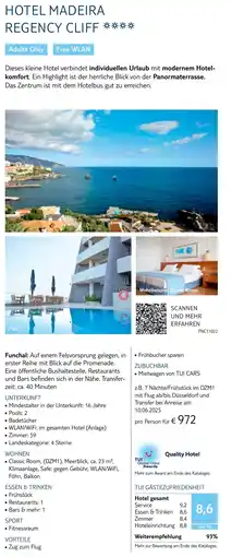 TUI Hotel madeira regency cliff Angebot