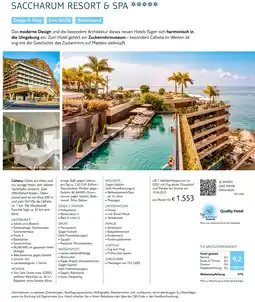 TUI Saccharum resort & spa Angebot