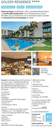TUI Golden residence Angebot