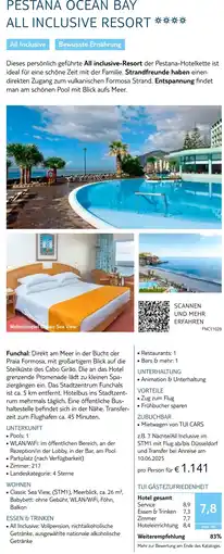 TUI Pestana ocean bay all inclusive resort Angebot