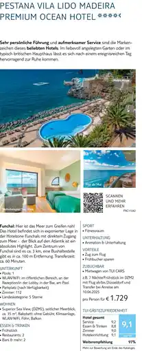TUI Pestana vila lido madeira premium ocean hotel Angebot