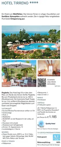 TUI Hotel tirreno Angebot