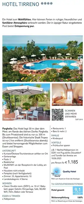TUI Hotel tirreno Angebot