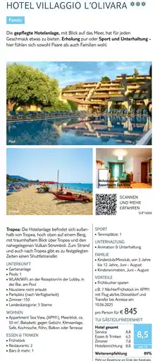 TUI Hotel villaggio l'olivara Angebot