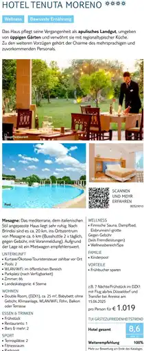 TUI Hotel tenuta moreno Angebot
