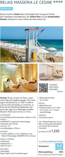 TUI Relais masseria le cesine Angebot