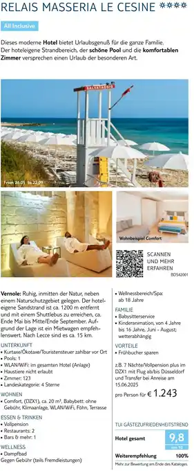 TUI Relais masseria le cesine Angebot