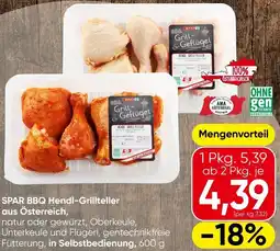 Spar Spar bbq Hendl-Grillteller aus Österreich Angebot
