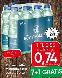 Spar Römerquelle Mineralwasser Angebot