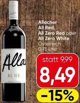 Spar Allacher All Red, All Zero Red oder All Zero White Angebot