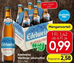 Spar Edelweiss Weißbier alkoholfrei Angebot