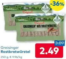 T&G Greisinger Rostbratwürstel Angebot