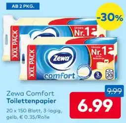 T&G Zewa Comfort Toilettenpapier Angebot