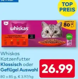T&G Whiskas Katzenfutter Klassisch oder Geflügel Auswahl Angebot