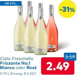 T&G Cielo Freschello Frizzante No.1 Bianco oder Rosè Angebot