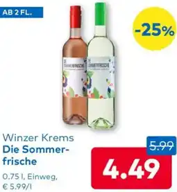 T&G Winzer Krems Die Sommerfrische Angebot