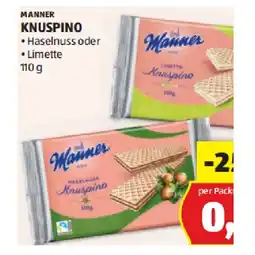 Hofer Knuspino Haselnuss oder Limette HOFER Angebot