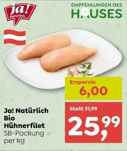 ADEG Ja! Natürlich Bio Hühnerfilet Angebot
