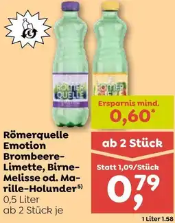 ADEG Römerquelle Emotion Brombeere- Limette Birne Melisse od Ma- rille-Holunder5 Angebot