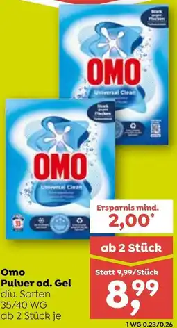 ADEG Omo Pulver od. Gel Angebot