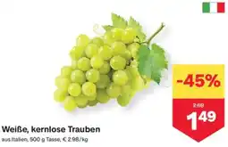 MPreis Weiße, kernlose Trauben Angebot