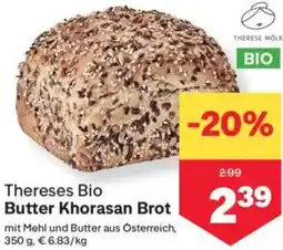 MPreis Thereses Bio Butter Khorasan Brot Angebot