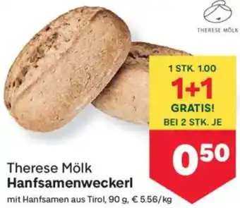 MPreis Therese Mölk Hanfsamenweckerl Angebot