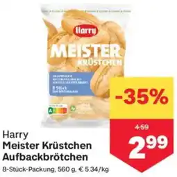 MPreis Harry Meister Krüstchen Aufbackbrötchen Angebot