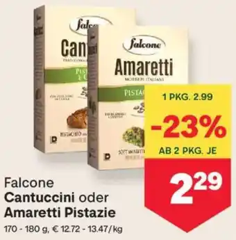 MPreis Falcone Cantuccini oder Amaretti Pistazie Angebot