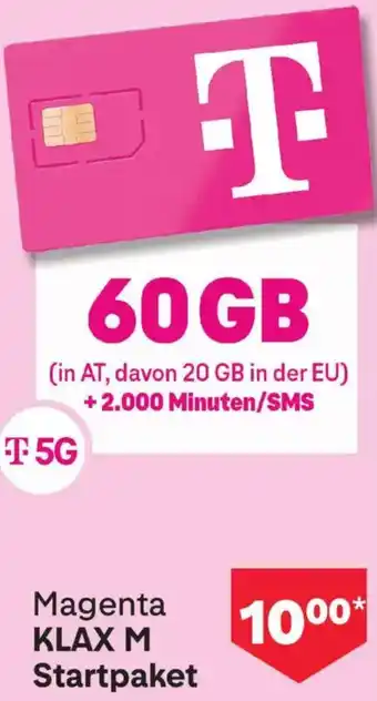 MPreis Magenta KLAX M Startpaket Angebot