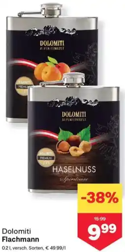 MPreis Dolomiti Flachmann Angebot