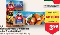 MPreis iglo Fischstäbchen, Goldschatz oder Ofenbackfisch Angebot