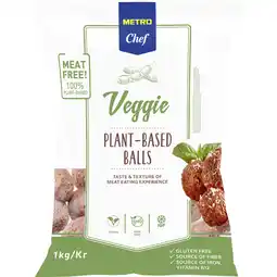Metro Veggie Plant-Based Balls, Preisangabe ohne MwSt. (Preis inkl. MwSt. 14,18 €), METRO Angebot