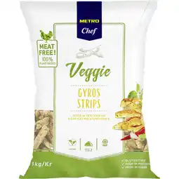 Metro Veggie Gyros Strips, Preisangabe ohne MwSt. (Preis inkl. MwSt. 12,53 €), METRO Angebot