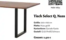 Casa Tisch Select Q, Nuss Angebot