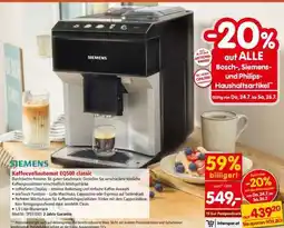 Interspar Siemens Kaffeevollautomat EQ500 classic Angebot