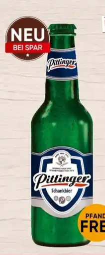 Spar Pittinger Schankbier Angebot