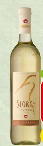 Spar Lenz Moser Storch Spätlese Angebot