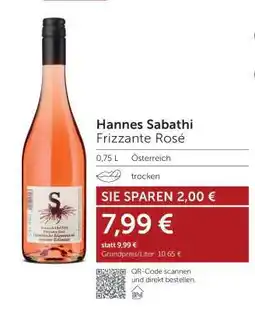 Interspar HANNES SABATHI Frizzante Rosé Angebot