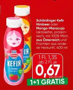 Spar Schärdinger Kefir Himbeer oder Mango-Maracuja Angebot