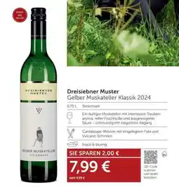 Interspar Dreisiebner Muster Gelber Muskateller Klassik 2024 Angebot