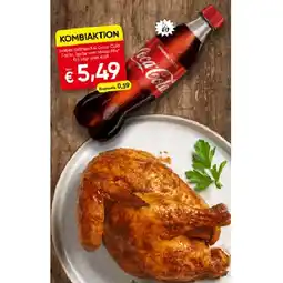 Spar Halbes Grillhendl & Coca-Cola, Fanta, Sprite oder Mezzo Mix 0.5 Liter SPAR Angebot