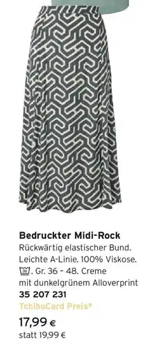 Tchibo Eduscho Bedruckter midi-rock Angebot